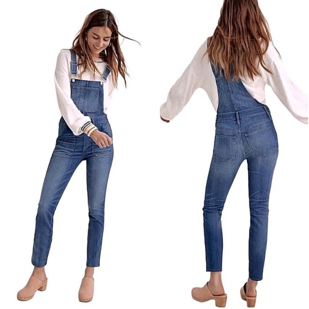 Madewell Skinny Overalls In kemp Wash